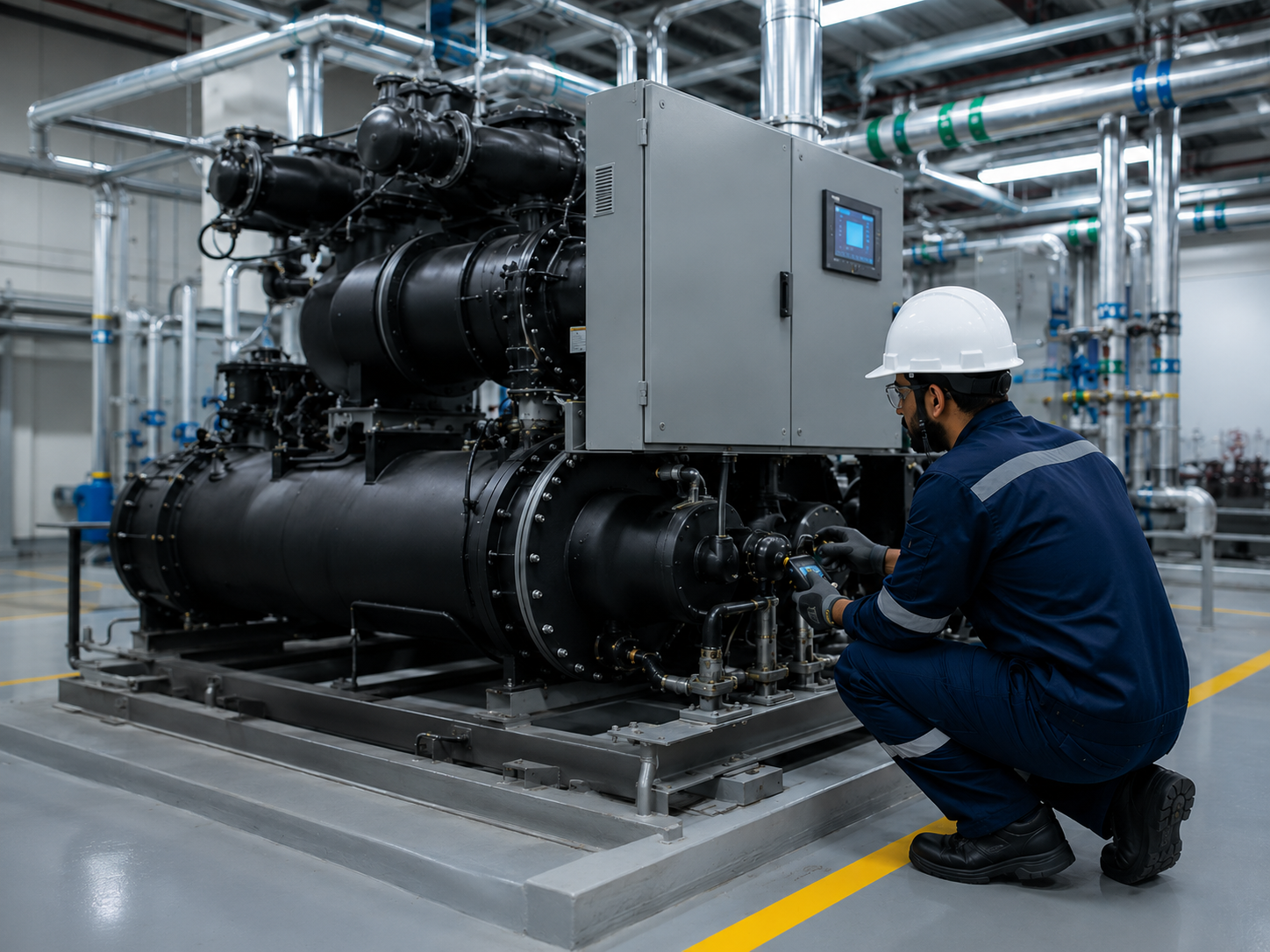AC chiller installation and repair work