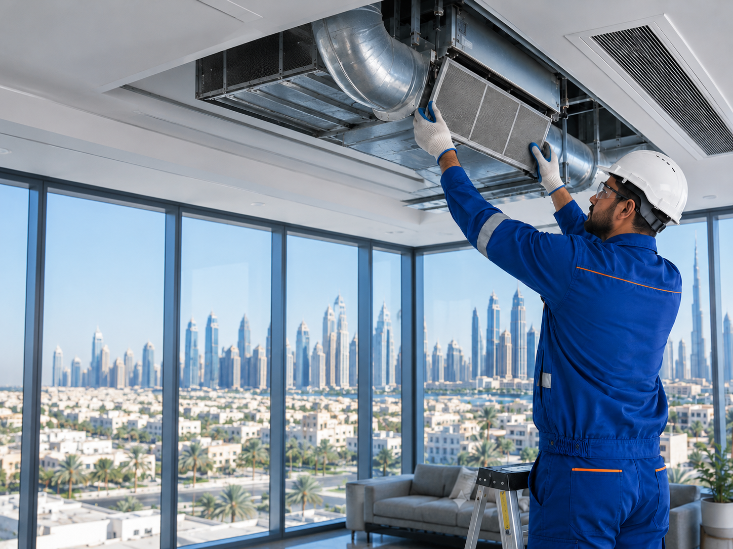 Central AC installation service in Dubai