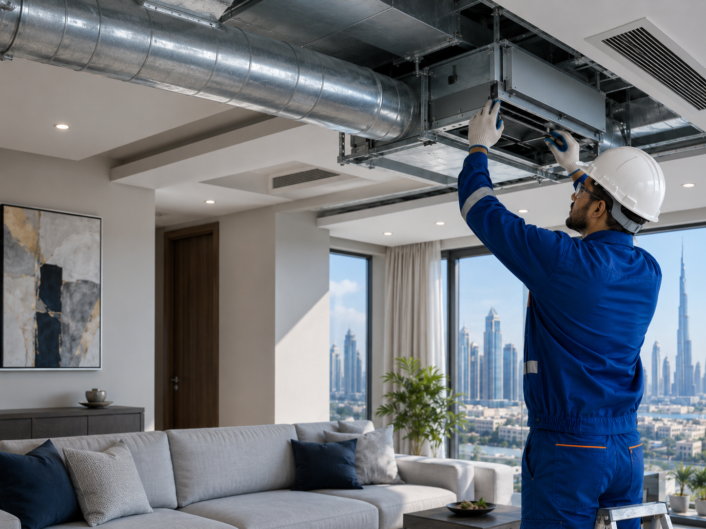 Central AC installation and repair work