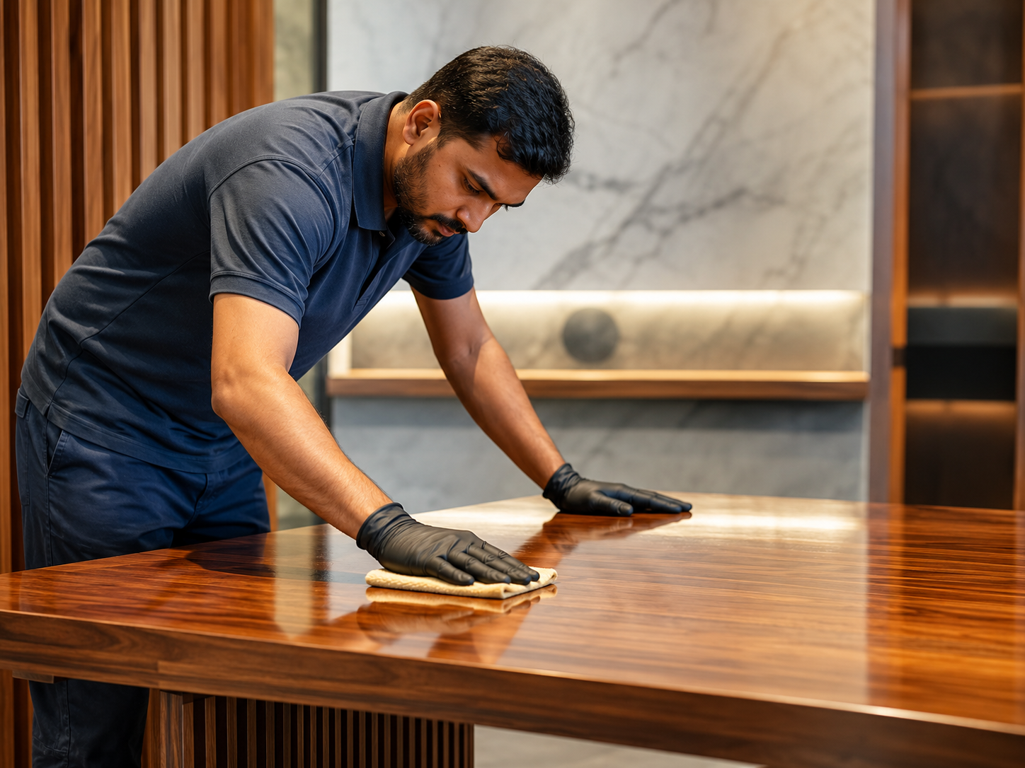 Wood paint and polishing work in Dubai